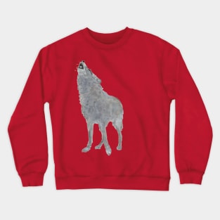 Wild wolf watercolor splash Crewneck Sweatshirt